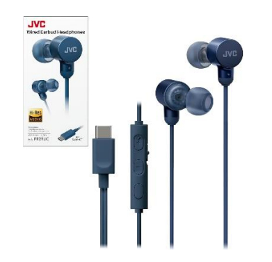 JVC HAFR29UCA casque Avec fil Ecouteurs Appels/Musique USB Type-C Bleu