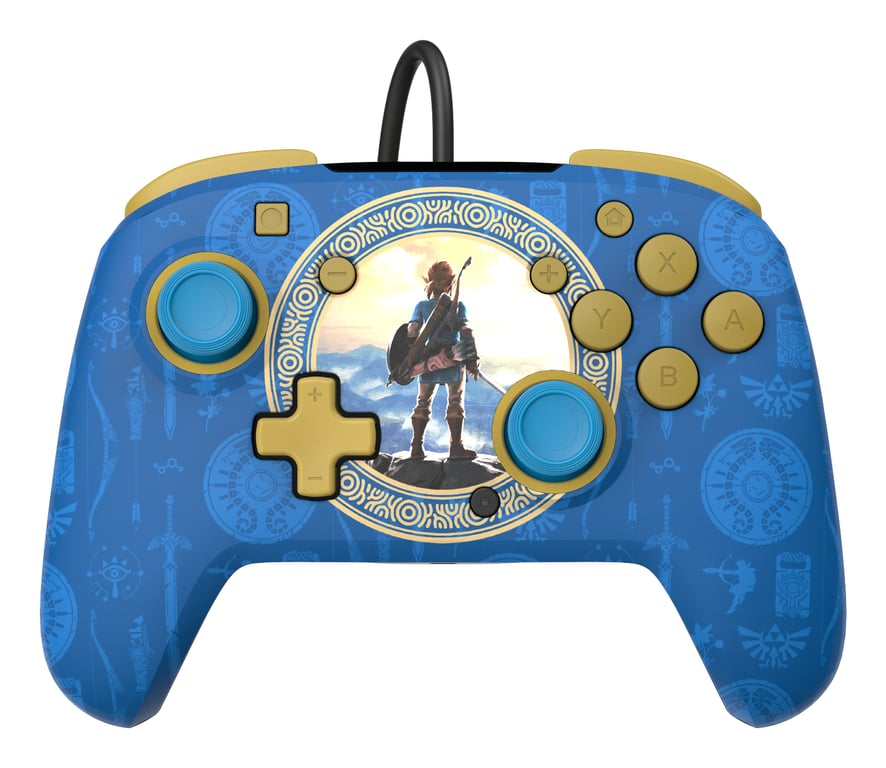 PDP Rematch: Hyrule Blue Bleu USB Manette de jeu Analogique/Numérique Nintendo Switch, Nintendo Switch Lite, Nintendo Switch OLED - Neuf