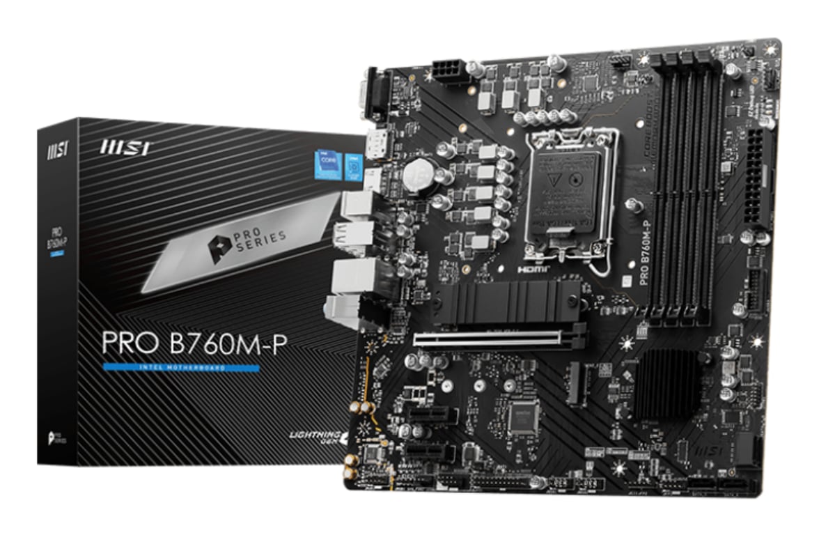 MSI PRO B760M-P carte mère Intel B760 LGA 1700 micro ATX - Neuf