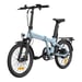 Vélo électrique pliant ADO Air 20 Pro - Moteur 250W Batterie 36V9.6Ah Assisté Autonomie 100KM Freins à Disque Hydrauliques - Bleu