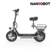 Patinete eléctrico Nanrobot M5 Pro con asiento y cesta, motor de 750 W y batería de 30 cm (12 pulgadas) de 48 V y 10,4 Ah