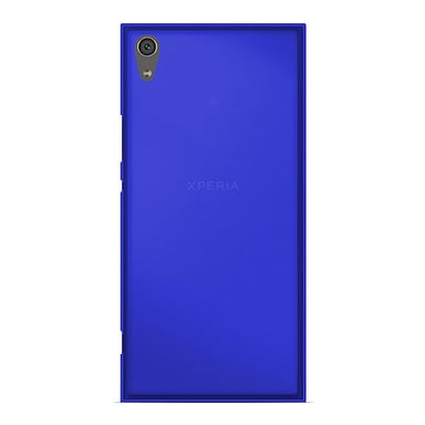 Coque silicone unie compatible Givré Bleu Sony Xperia XA1 Plus