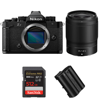 Appareil photo hybride Nikon Zf + 35mm f/1.8 S + 1 SanDisk 512GB Extreme PRO UHS-II + 1 Nikon EN-EL15C + Ebook ''20 astuces pour des images qui claquent''
