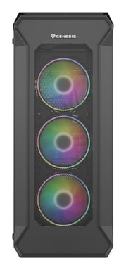 GENESIS Irid 505 ARGB Torre Midi Negra, Transparente