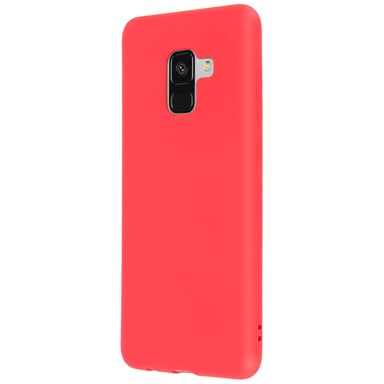 Coque Galaxy A8 Coque Soft Touch Silicone Gel Souple Forcell - Rouge Pastel