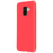 Coque Galaxy A8 Coque Soft Touch Silicone Gel Souple Forcell - Rouge Pastel