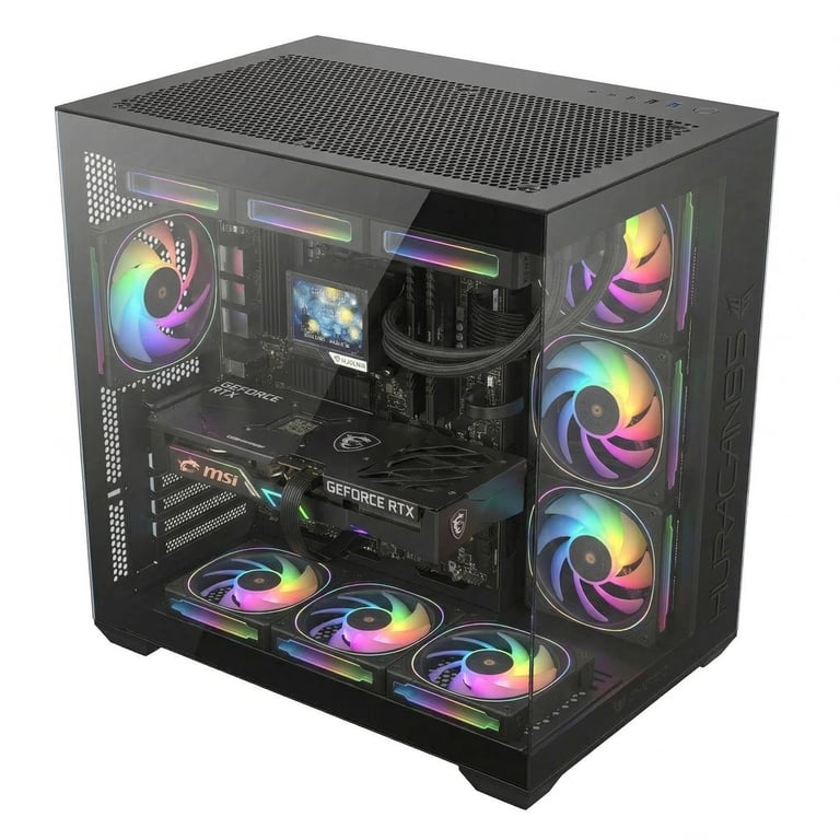 PC Gaming PC Racing Turbo – Intel Core i9 12900KF / DDR5 / SSD NVMe / GeForce RTX 5070 Ti / Windows 11 Pro Neuf - vue 3