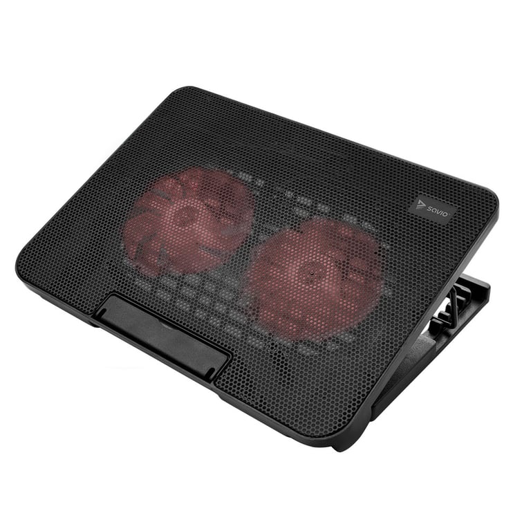 Savio COS-02 système de refroidissement pour ordinateurs portables 43,9 cm (17.3 ) Noir - Neuf