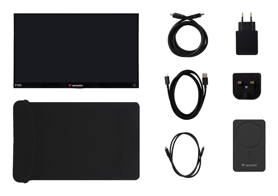 Verbatim 32088 téléviseur et moniteur portables Moniteur portable 35 6 cm 14 LED 1920 x 1080 pixels Neuf - vue 3