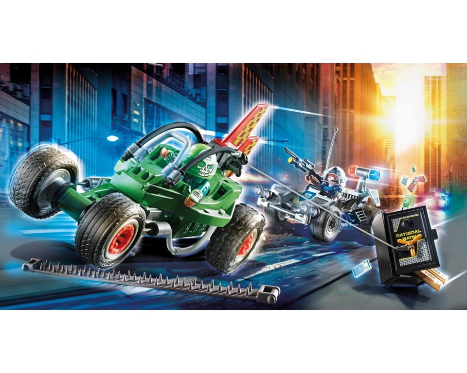 Karts De Policier Et Bandit 70577 Playmobil La Boite - vue 2