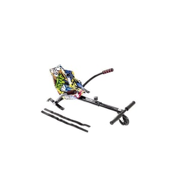 Kart pour hoverboard Urbanglide Kart Pilot cadre réglable siège bas imprimé graffiti multicolore