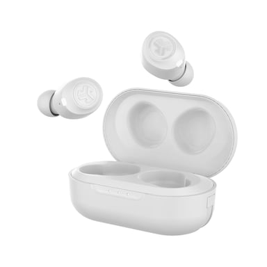 JLab IEUEBJBUDSAIRRWHT82 auricular y casco Auriculares True Wireless Stereo (TWS) Dentro de oído Música Bluetooth Blanco