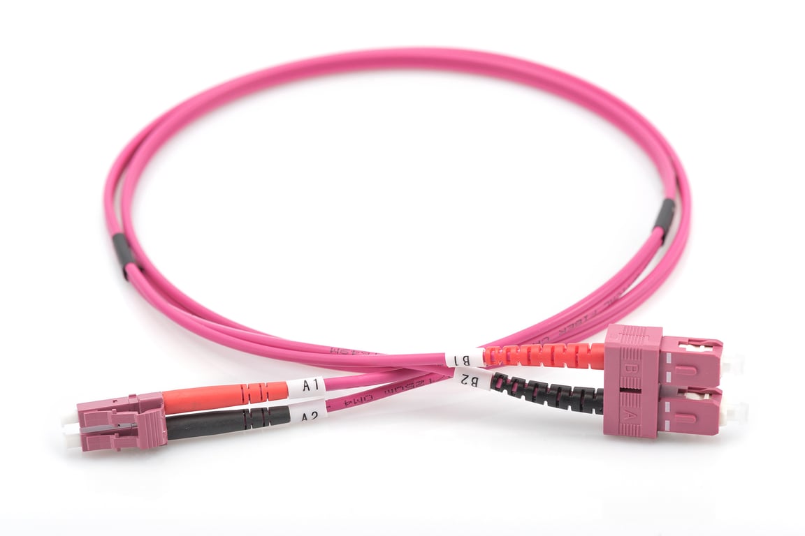 Digitus Câble de brassage multimode à fibre optique, OM4, LC / SC Violet - vue 6