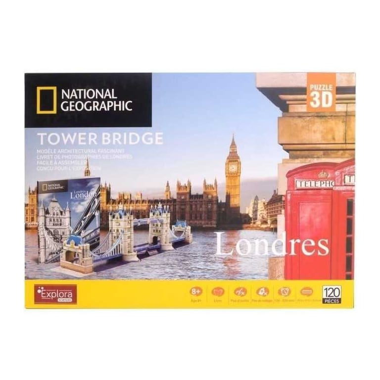 Puzzle 3D Tower Bridge Jeu de construction EXPLORA 120 pièces Dès - vue 4