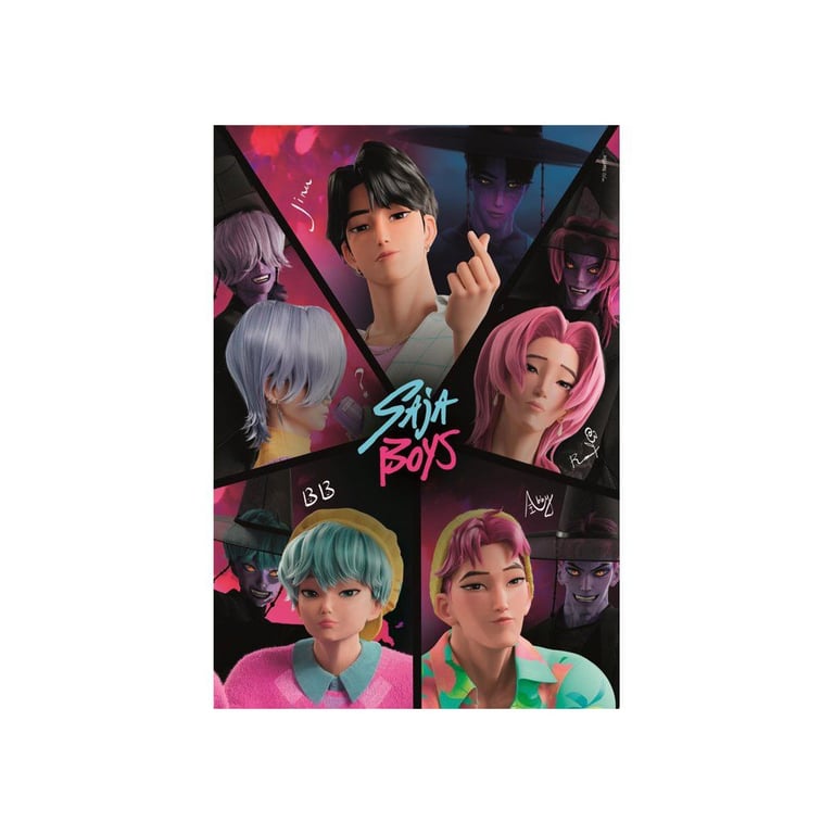 Puzzle Clementoni K Pop Demon Hunters 500 pièces Poster inclus 49 x 36 cm Boîte compacte Neuf - vue 2