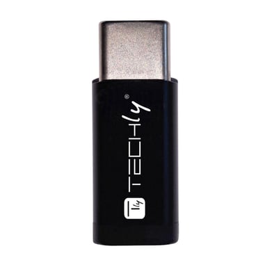 Techly IADAP USBC-MBKT changeur de genre de câble Micro-USB Noir