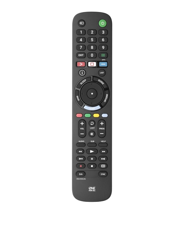 One For All TV Replacement Remotes URC 4912 télécommande IR Wireless Appuyez sur les boutons - Neuf
