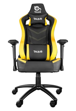 TALIUS silla Vulture gaming negra/amarilla butterfly, base nylon, ruedas nylon