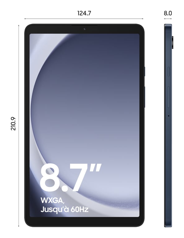 Galaxy Tab A9 (8.7'') Wifi 128Go, Bleu - Neuf