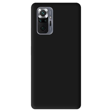 Coque silicone unie Mat Noir compatible Xiaomi Redmi Note 10 Pro