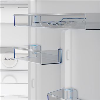 Réfrigérateur congélateur en bas BEKO B3RCNE415HXB 415 L froid ventilé HarvestFresh AeroFlow métal brossé
