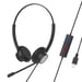 Fulenyi Cuffie USB cablate con microfono, cuffie per riunioni professionali per software di chat, call center, chat cristallina, leggera, ultra confortevole