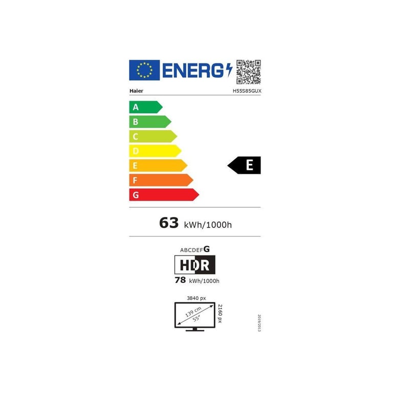 Haier H55S85GUX TV QLED 55 139 cm 4K UHD 3840x2160 HDR10+ Google TV 4xHDMI 2.1 WiFi - vue 4
