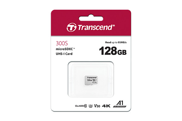 Transcend TS128GUSD300S A mémoire flash MicroSDXC NAND Classe 10 Neuf - vue 2