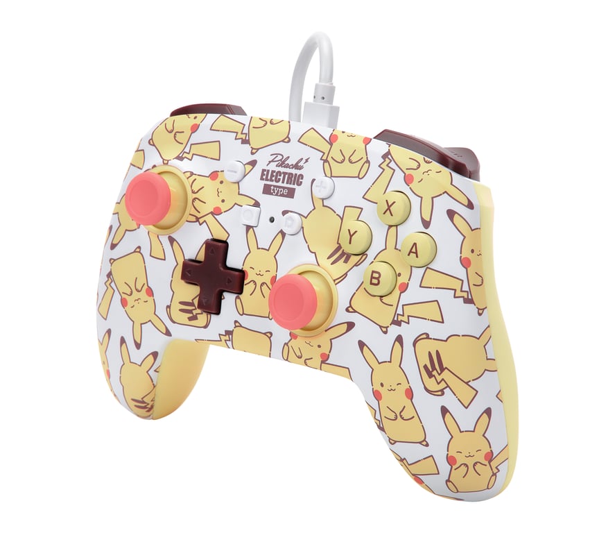 PowerA Manette filaire améliorée pour Nintendo Switch Rougissement de Pikachu - vue 2