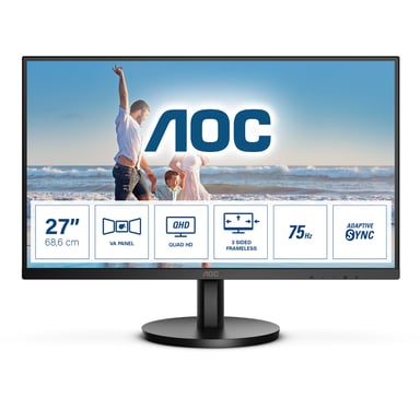 AOC Q27B3MA Display LED 68,6 cm (27'') 2560 x 1440 pixel Quad HD Nero