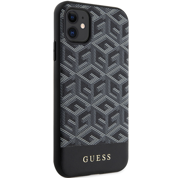 Coque telephone bumper telephone Guess GUHMN61HGCFSEK Coque rigide pour iPhone 11 / XR 61 à rayures - vue 3