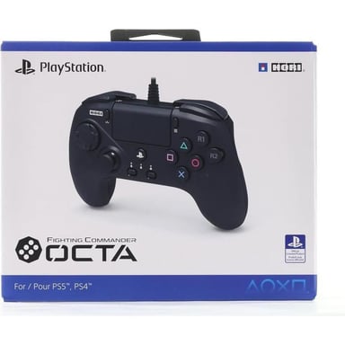 Hori Fighting Commander Octa Noir Manette de jeu PC, PlayStation 4, PlayStation 5