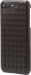 Funda de piel auténtica Treccia para Apple iPhone 6 Plus/6s Plus/7 Plus/8 Plus, Marrón