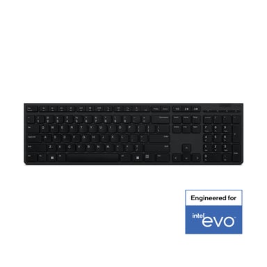 Lenovo 4Y41K04031 clavier Bureau RF sans fil + Bluetooth Anglais américain Gris