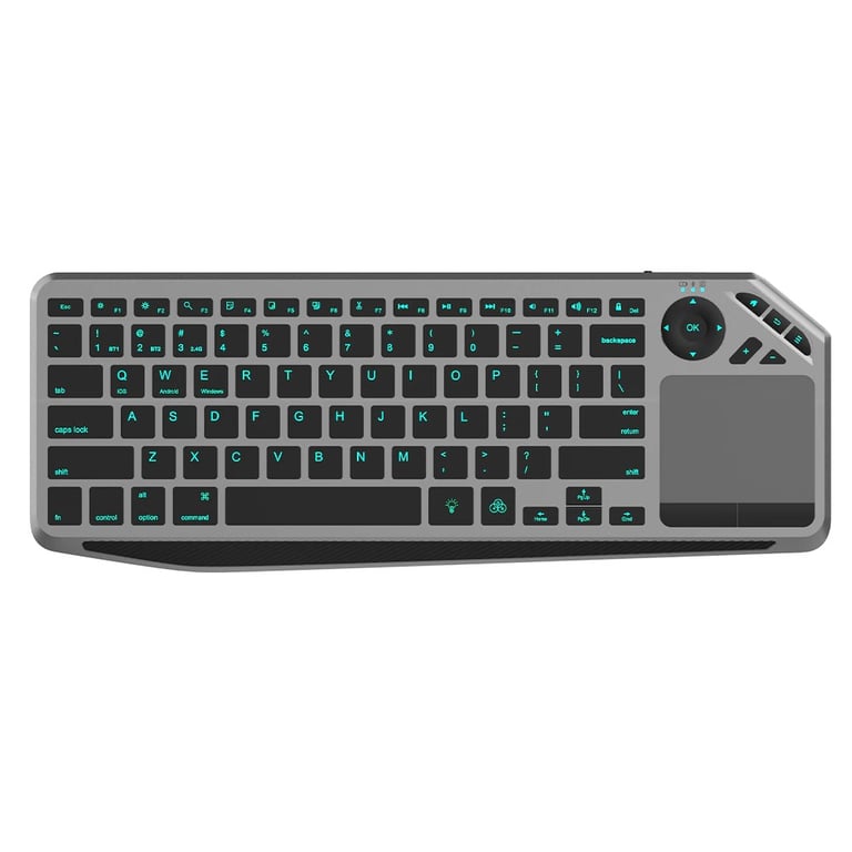 Techly ICTB9801TB clavier Universel RF sans fil + Bluetooth QWERTY Anglais américain Neuf