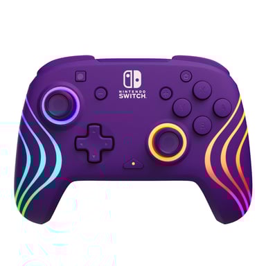 PDP Afterglow Wave Violet Manette de jeu pour Nintendo Switch, Nintendo Switch OLED