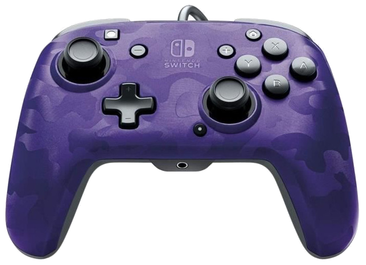 PDP Afterglow Manette Filaire Camouflage Violet Pour Nintendo Switch - Licence Officielle - Port Jac