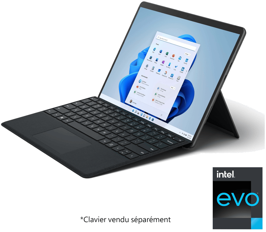 PC Portable Microsoft Surface Pro 8 13 Ecran tactile Intel Core i5 16 Go RAM 256 Go SSD Graphite Exc