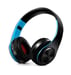 Casque Sans Fil Pliable pour Smartphone Bluetooth Boutons Reglable Son Universel (BLEU)