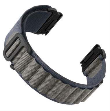 Bracelet de montre en nylon pour Garmin Fenix ??8/8S/6/6X/7/7X/Pro/Tactix Blue 26 mm