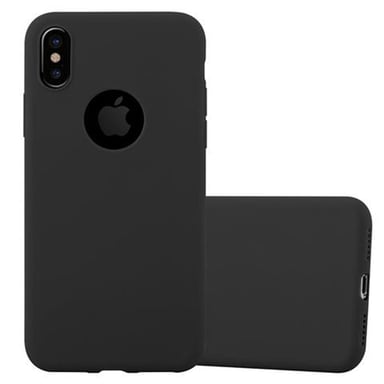 Coque pour Apple iPhone X / XS en CANDY NOIR Housse de protection Étui en silicone TPU flexible