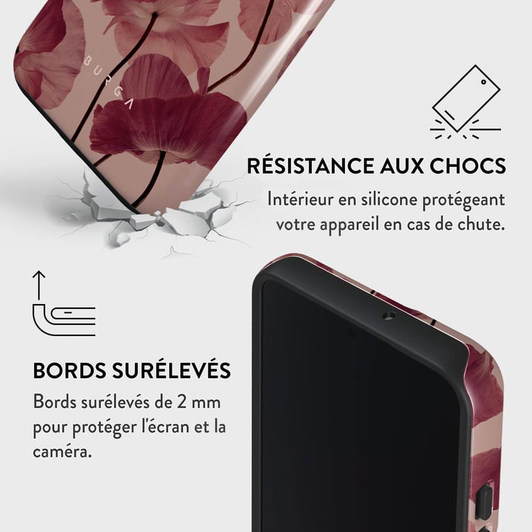 Burga Coque arrière Tough pour Samsung Galaxy S22 - Tender Kiss