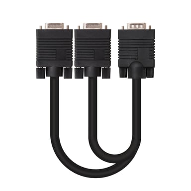 Nanocable CABLE BIFURCADOR SVGA HDB15/M-2xHDB15/H 45 CM