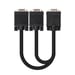 Nanocable CABLE BIFURCADOR SVGA HDB15/M-2xHDB15/H 45 CM