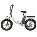 Vélo électrique pliant ZAZAWORK C16, batterie amovible 48 V 16 Ah, transmission Shimano 7 vitesses - Blanc