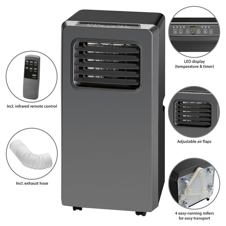 Climatiseur Mobile De 8000 Btu Avec Poignée Fresh8 Clatronic Neuf - vue 3