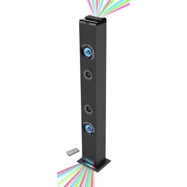 Torre sonora Bluetooth - INOVALLEY - HP58BTH - 60W - Bluetooth V4.1 - Luci - FM - AUX-IN - Supporto rimovibile - Telecomando in dotazione