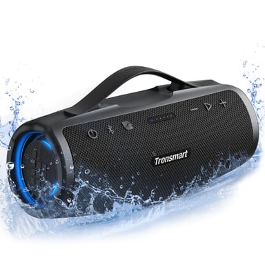 Tronsmart Mirtune S100 Haut-parleur Bluetooth Portable 50W - Basses Puissantes, Aigus Clairs, Poignée Rétractable, 20 Heures d'Autonomie, Étanchéité IPX7, Égaliseur Personnalisé, Banque d'Alimentation
