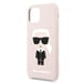 Funda Karl Lagerfeld para iPhone 11 Pro rosa claro Silicona Iconic