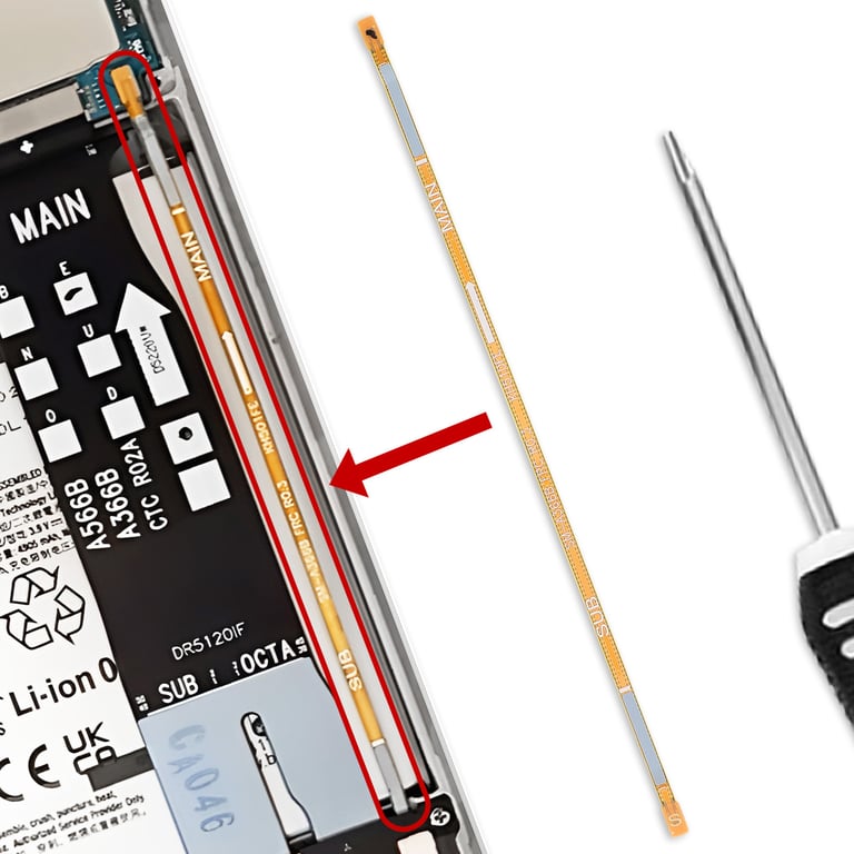 Samsung Nappe de Liaison Carte Mère FRC Original pour Galaxy A36 Câble Flex - vue 3